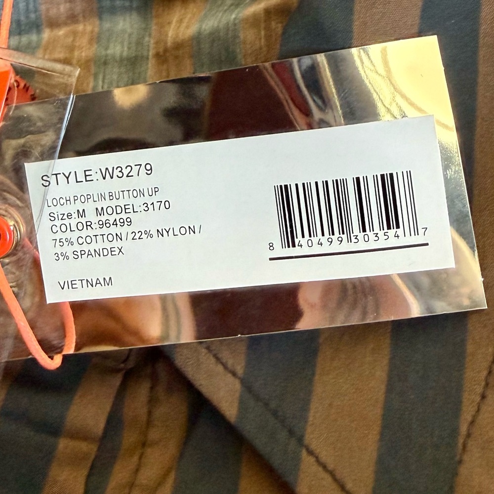 NWT Simon Miller | Loch Poplin Button Up | Black/Choco (M) - Picture 8 of 8